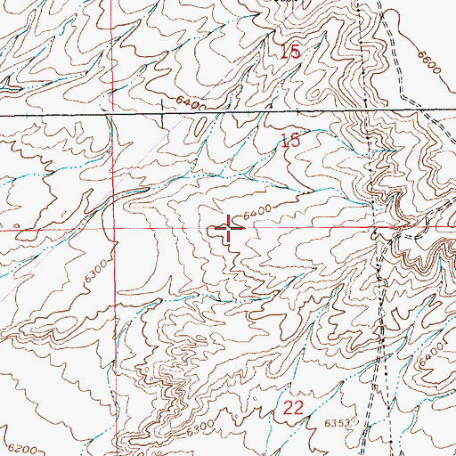 Topographic Map of Allied Trona Mine, WY