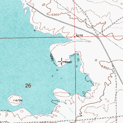 Topographic Map of Westvaco Number One Mine, WY
