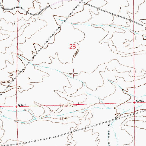 Topographic Map of Westvaco Number Four Mine, WY