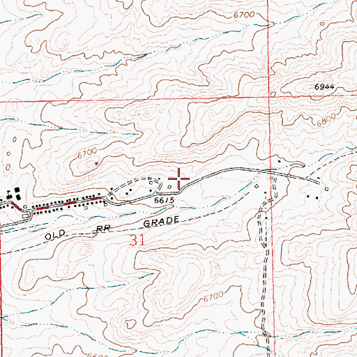Topographic Map of Reliance Number One A Mine, WY