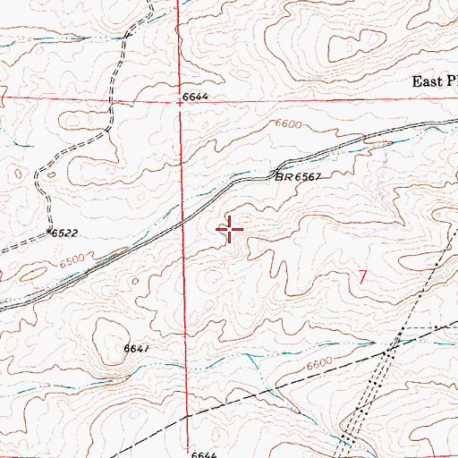 Topographic Map of Reliance Pit Number Eleven, WY