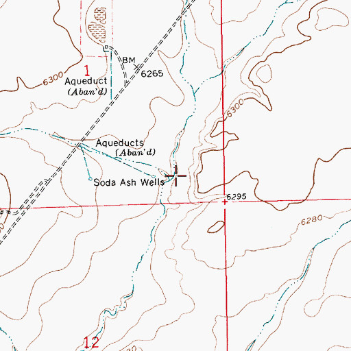 Topographic Map of Westvaco Number Thirteen Mine, WY