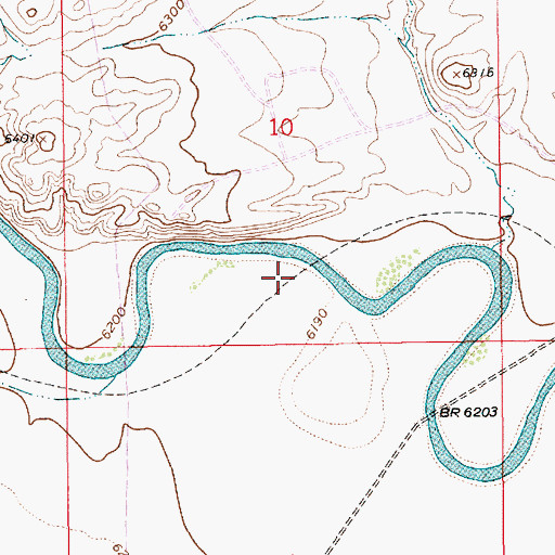 Topographic Map of Marston Shaft Number One Mine, WY