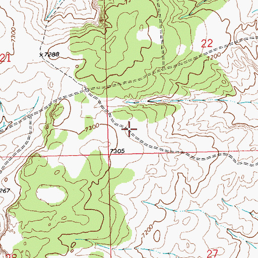 Topographic Map of Yellow Rose Number Two Mine, WY
