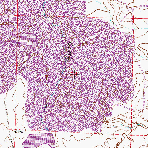 Topographic Map of Clyde, A, B, A-1, A2C Mine, WY