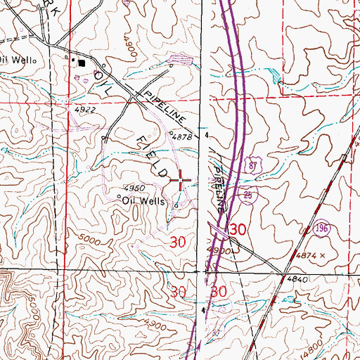Topographic Map of Mayworth Number Seven and Eight Mine, WY