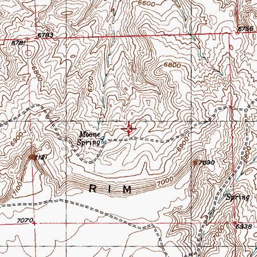 Topographic Map of Nose Number One and Butch Number Two Mine, WY