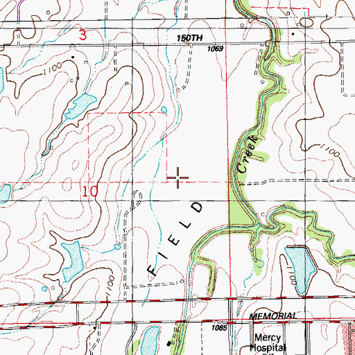 Topographic Map of Dolese Youth Park, OK