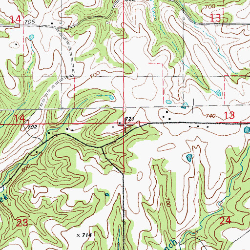 Topographic Map of Chase School (historical), IL