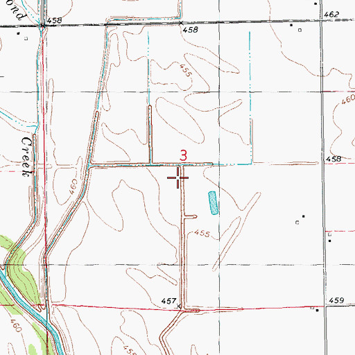 Topographic Map of Eagle Pond (historical), IL