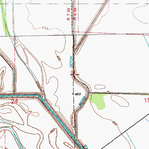 Topographic Map of Goose Pond (historical), IL