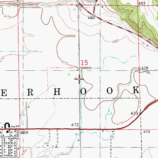 Topographic Map of Interchange 10, IL