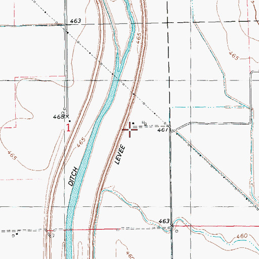 Topographic Map of Kennedy School (historical), IL