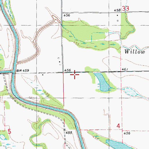 Topographic Map of Munger School (historical), IL