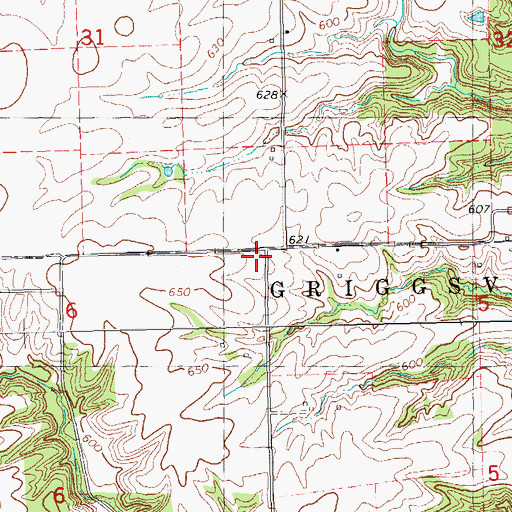 Topographic Map of Shadydale School (historical), IL