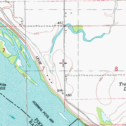 Topographic Map of Smith School (historical), IL