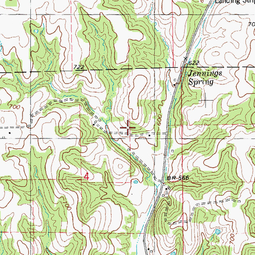 Topographic Map of Spring School (historical), IL