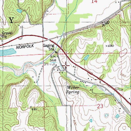 Topographic Map of Spring Valley School (historical), IL