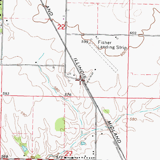 Topographic Map of Dunlap School (historical), IL