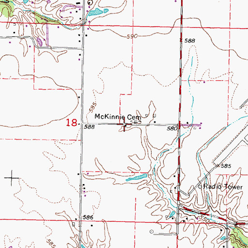Topographic Map of Independence School (historical), IL