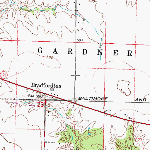 Topographic Map of Lindbergh Air Mail Field (historical), IL