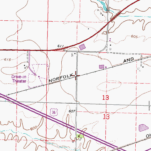 Topographic Map of Sanger, IL