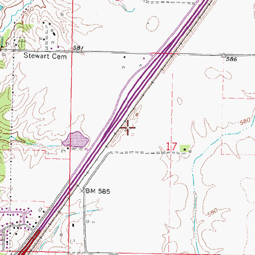 Topographic Map of Selbytown, IL