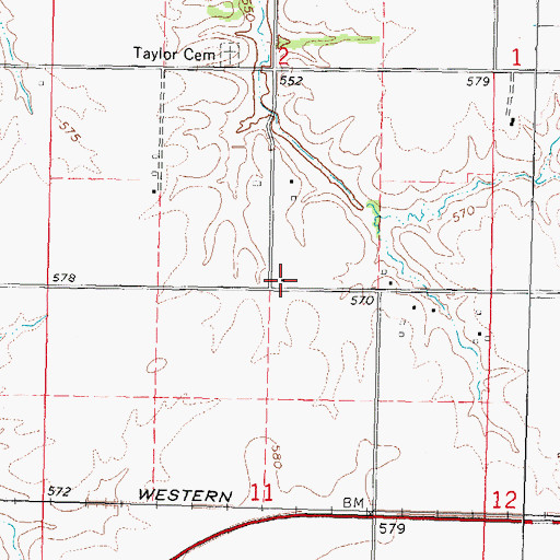 Topographic Map of Wright School (historical), IL