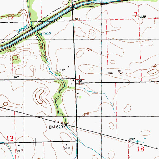Topographic Map of Andrews School (historical), IL