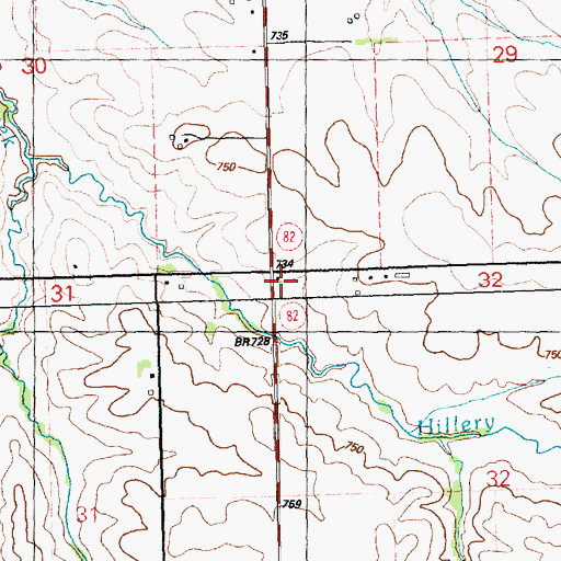 Topographic Map of Excelsior School (historical), IL