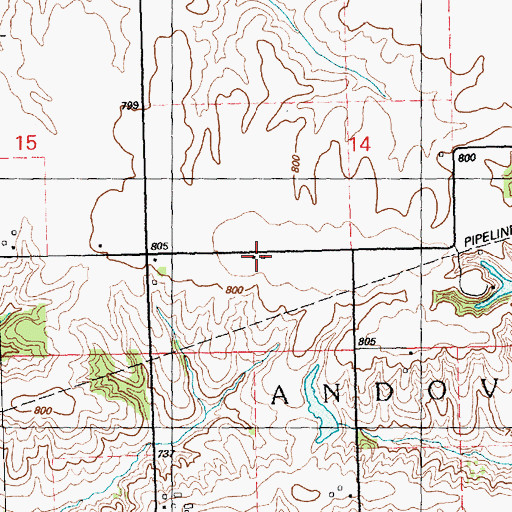 Topographic Map of Fairview School (historical), IL