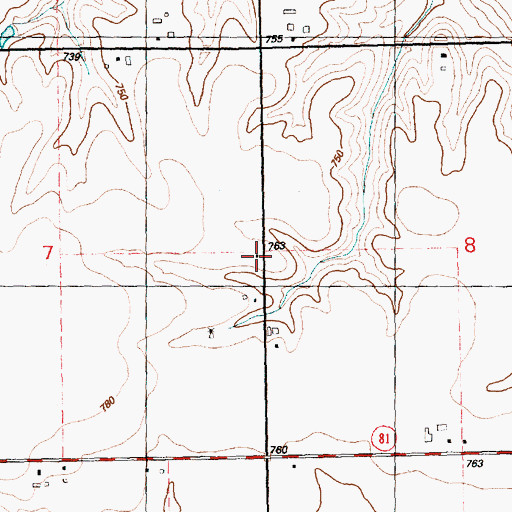 Topographic Map of Fisher School (historical), IL