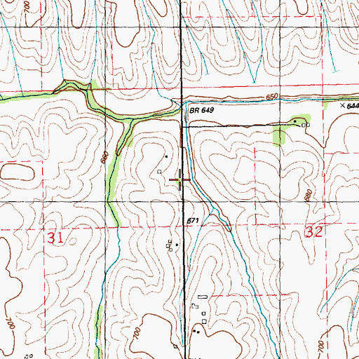 Topographic Map of Gilbert School (historical), IL