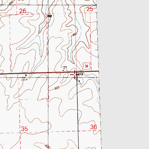 Topographic Map of Maple Grove School (historical), IL