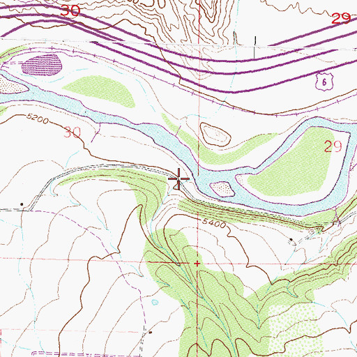 Topographic Map of Cache Creek, CO