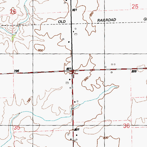 Topographic Map of Snow Hill School (historical), IL