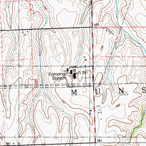 Topographic Map of Station Number 10, IL