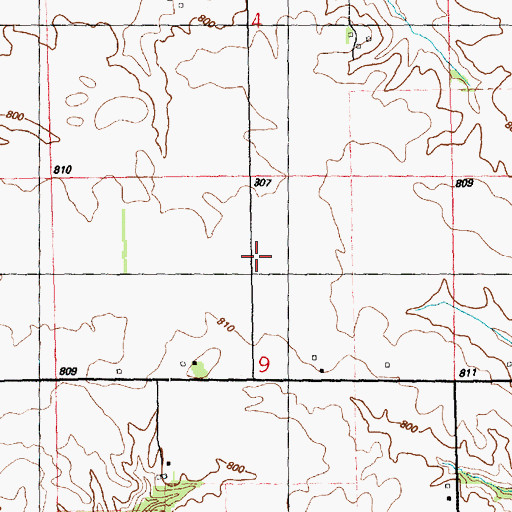 Topographic Map of Swamp College School (historical), IL