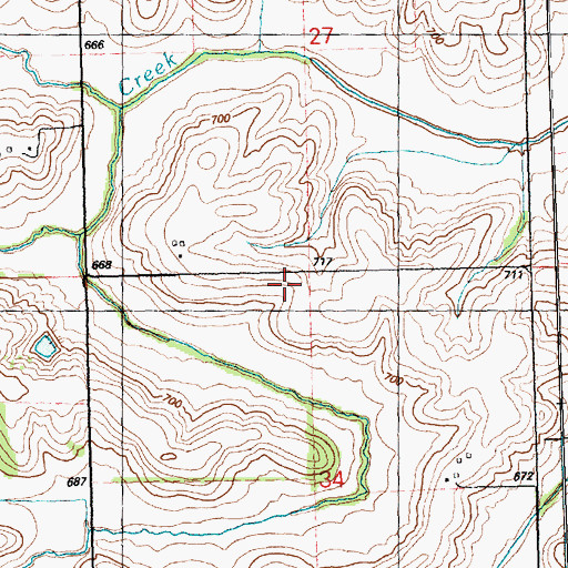 Topographic Map of Vale School (historical), IL