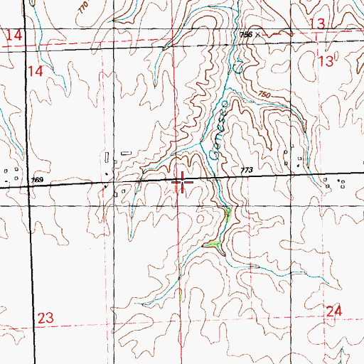 Topographic Map of Wellen School (historical), IL