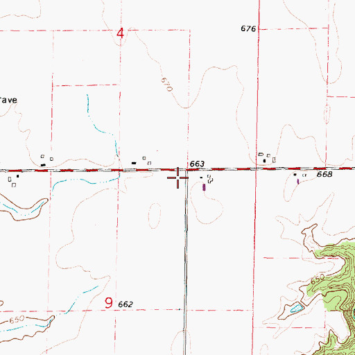 Topographic Map of Broadway School (historical), IL