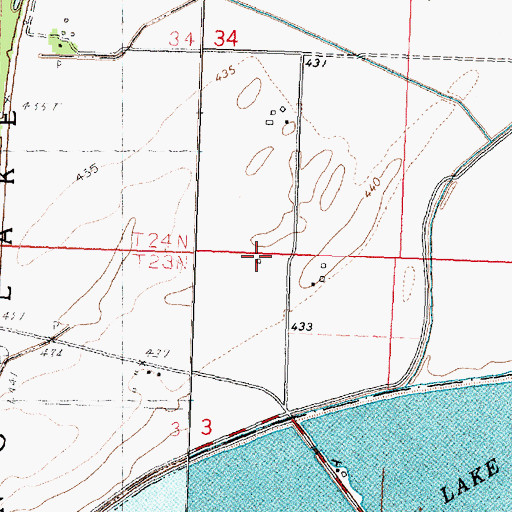 Topographic Map of Dodds School (historical), IL