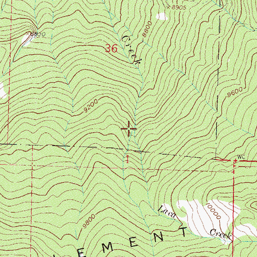 Topographic Map of Lava Creek, CO