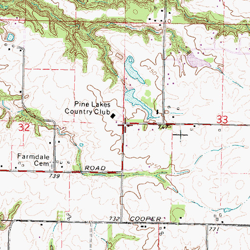 Topographic Map of Lafayette School (historical), IL