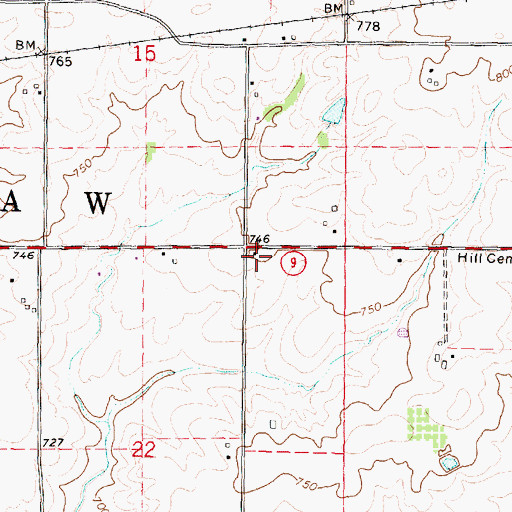 Topographic Map of Mount Pleasant School (historical), IL