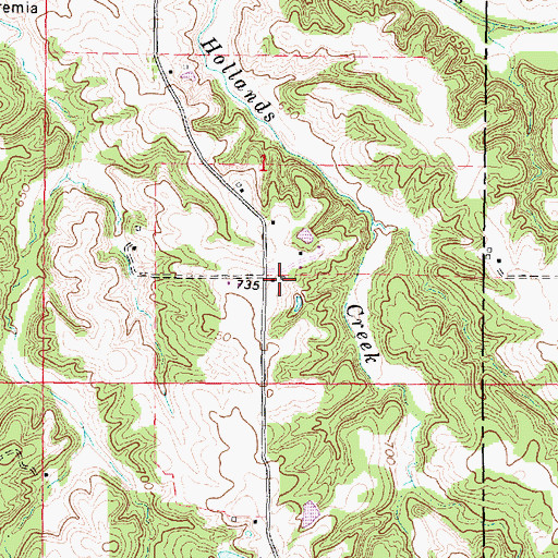Topographic Map of Oak Ridge School (historical), IL