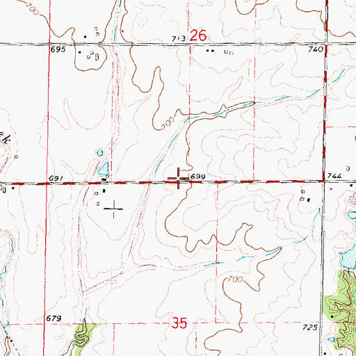 Topographic Map of Phillips School (historical), IL