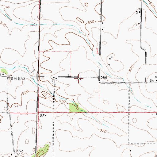 Topographic Map of Pleasant Arbor School (historical), IL