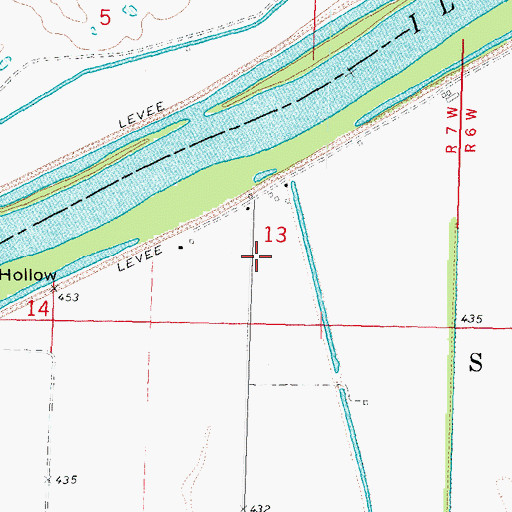 Topographic Map of Puterbaugh School (historical), IL