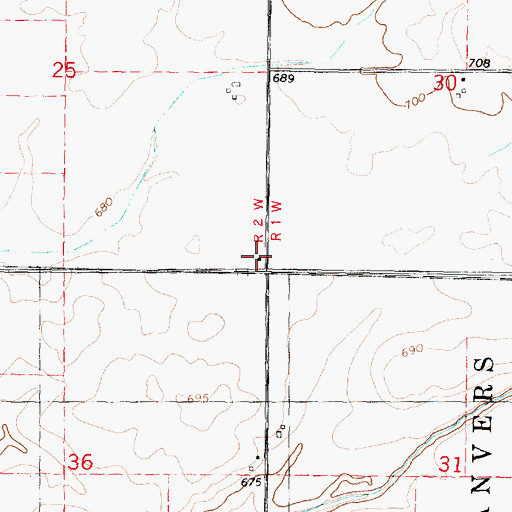 Topographic Map of Union School (historical), IL
